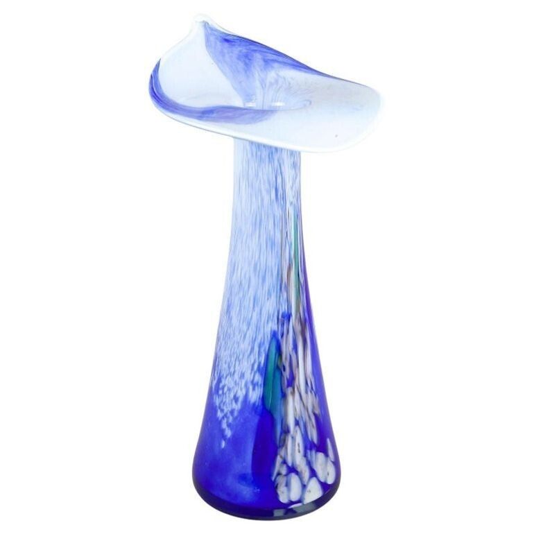 20th Century Murano Glass Vase "Jack In The Pulpit", Italy Circa 1970