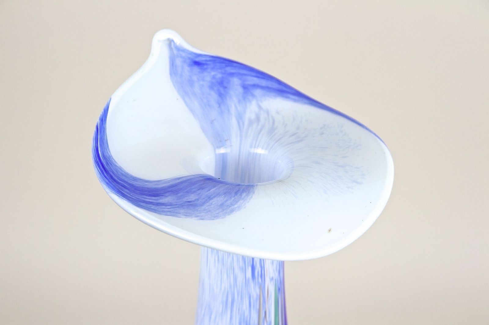 20th Century Murano Glass Vase "Jack In The Pulpit", Italy Circa 1970 photo Home Decor