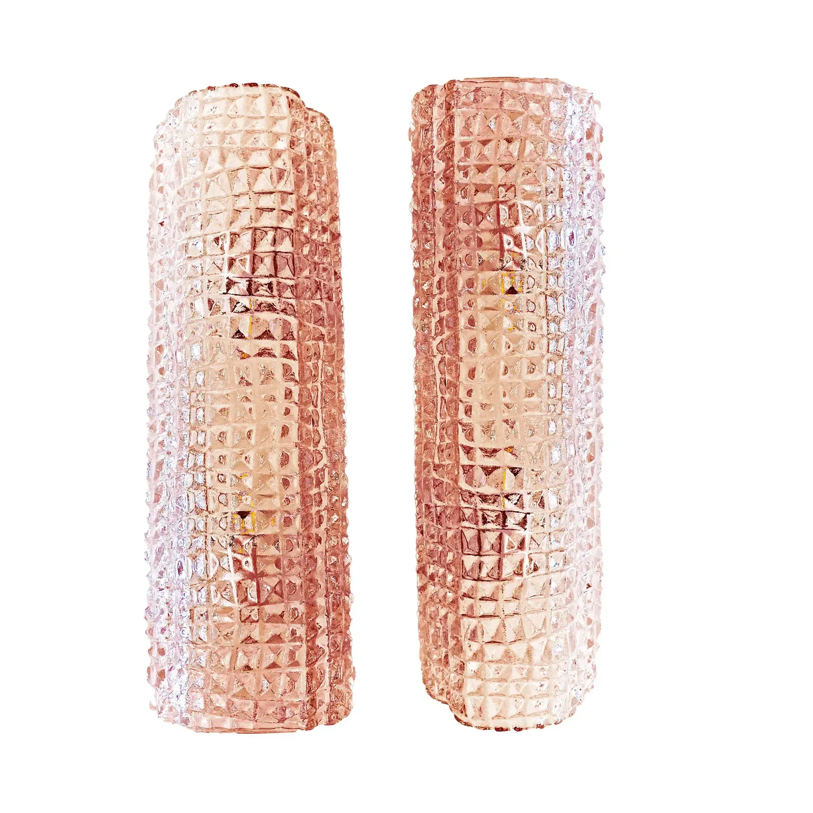 Italian Murano Glass Pink “Cocodrile” Wall Sconces In Modern Organic Lot Of 4 photo 12213.0