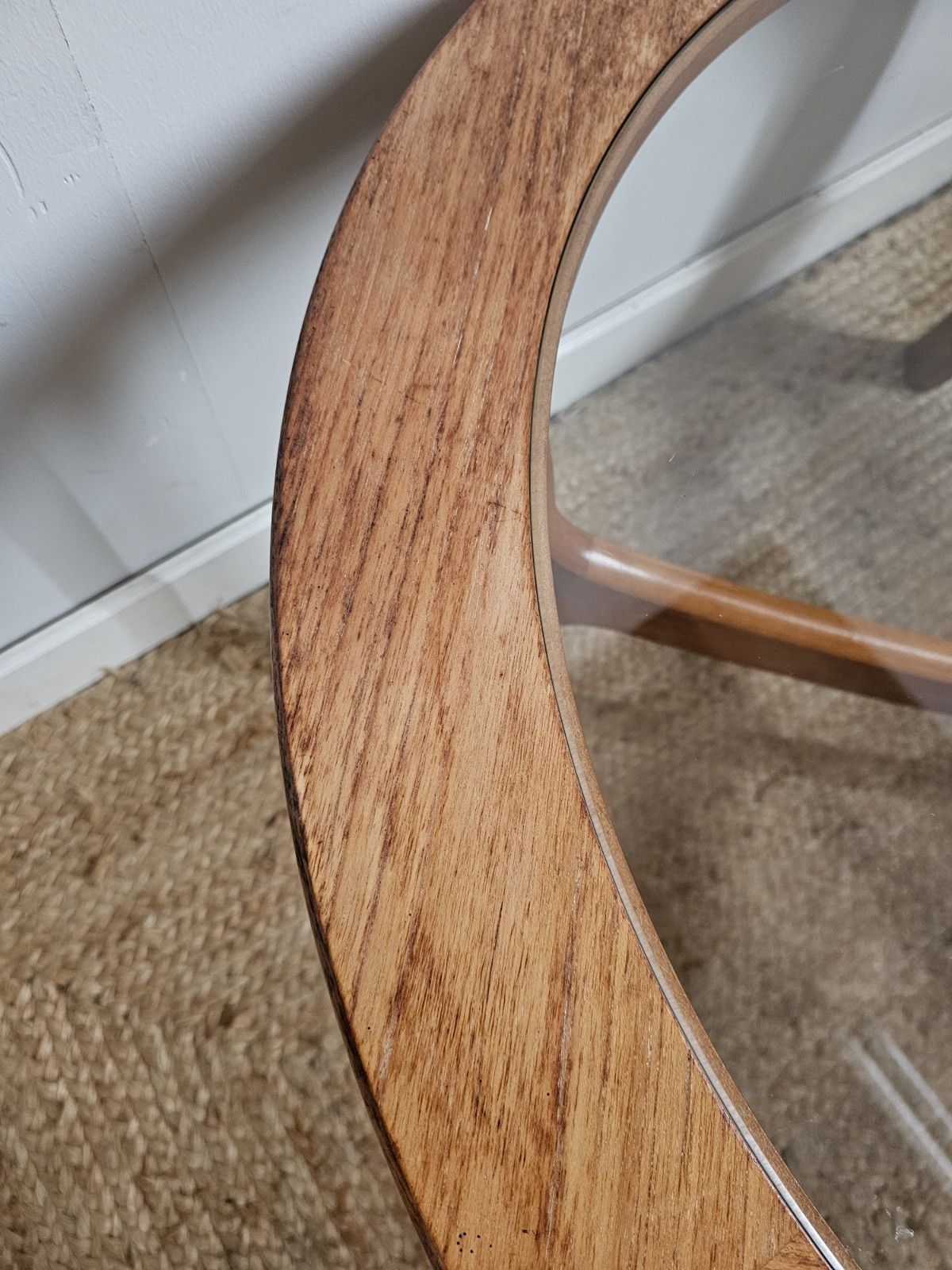 G Plan Coffee Glass Top Teak Mid Century Circular Retro Circular Delivery photo vintage
