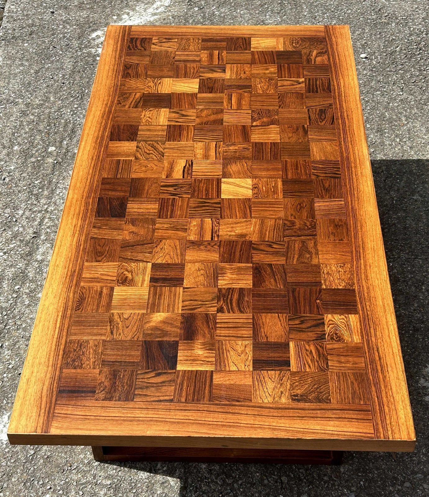 Fab Mid Century Danish Xl Rosewood Coffee Table Poul Cadovius France & Sons 60's photo vinterior