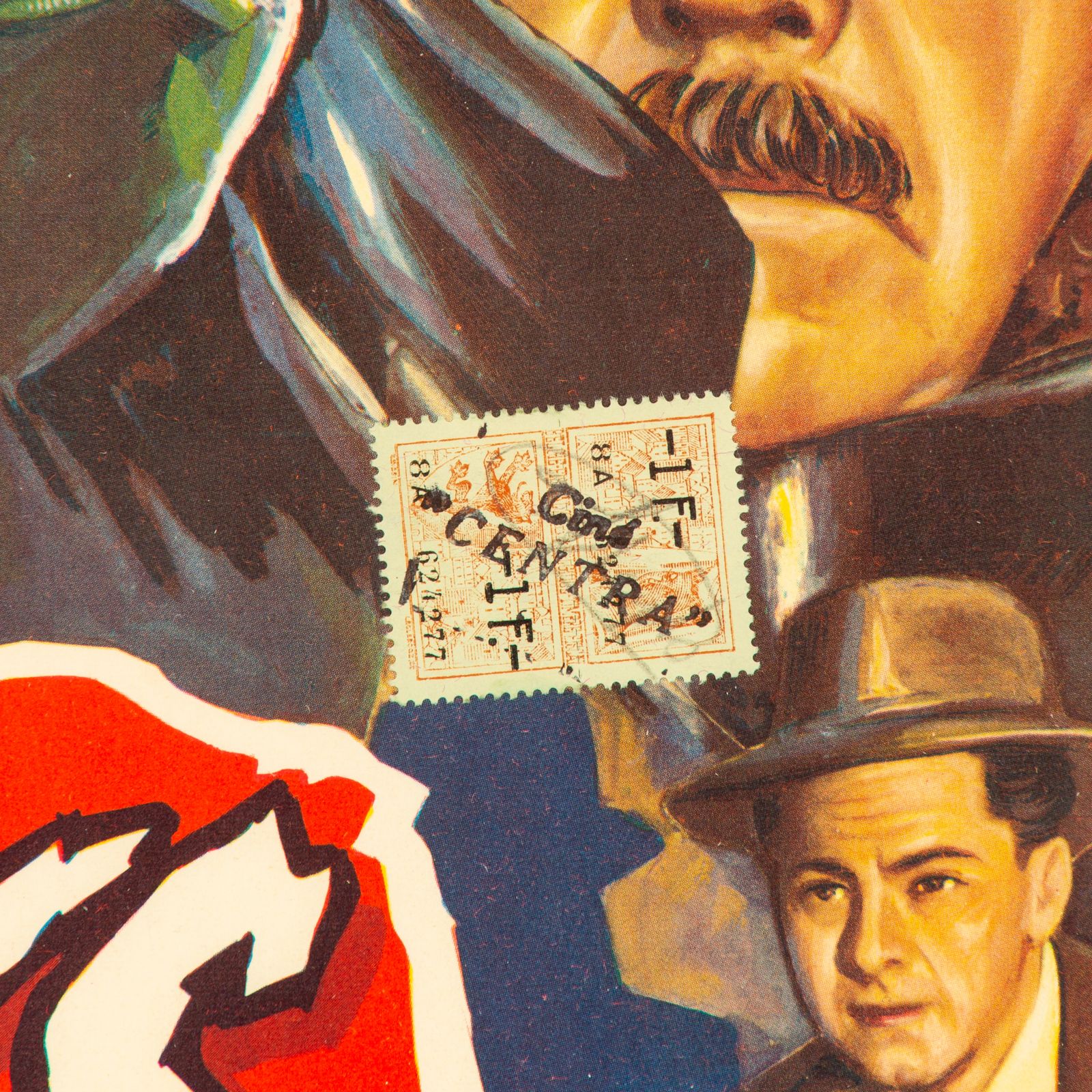 Les Violents   1950s Belgian Film Poster photo 190.0
