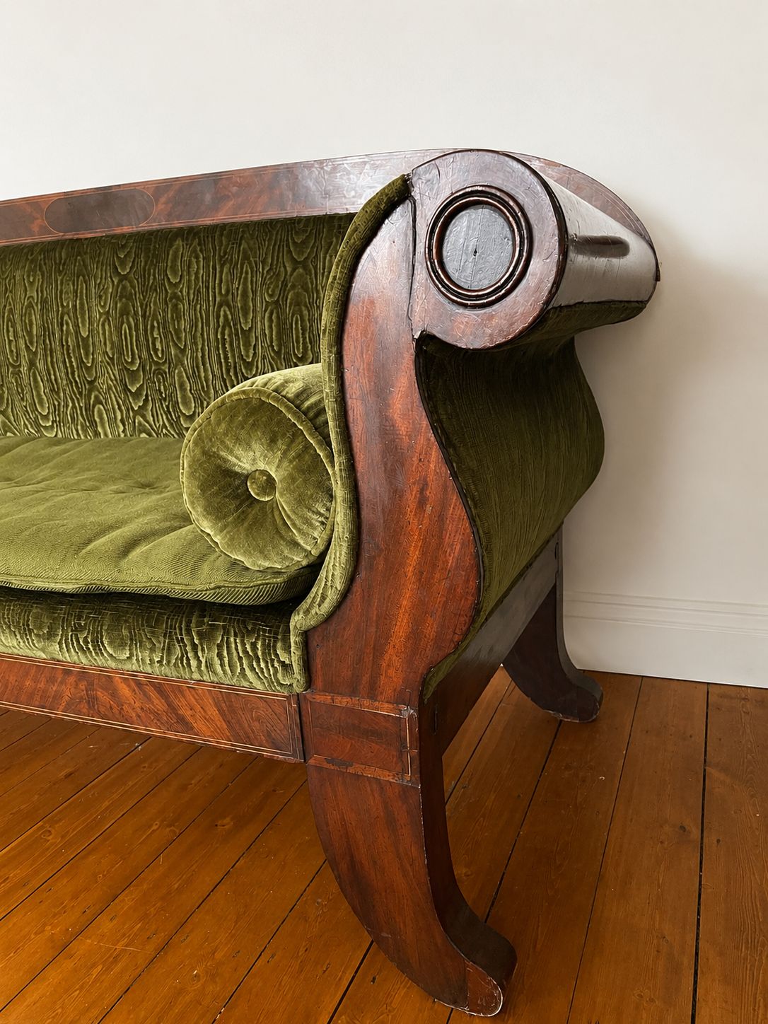 A Wonderful French Empire Period Mahogany Sofa photo Furniture