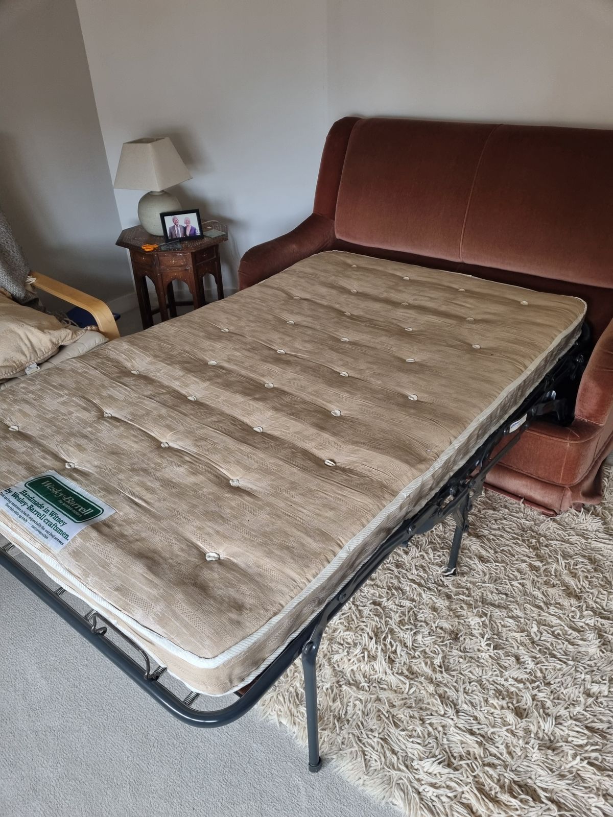 Hand Made Sofa By Wesleybarrel, Which Converts Into Convenient Sleeping Forguests.Buy A Piece Of Historic  Craftmanship photo furniture