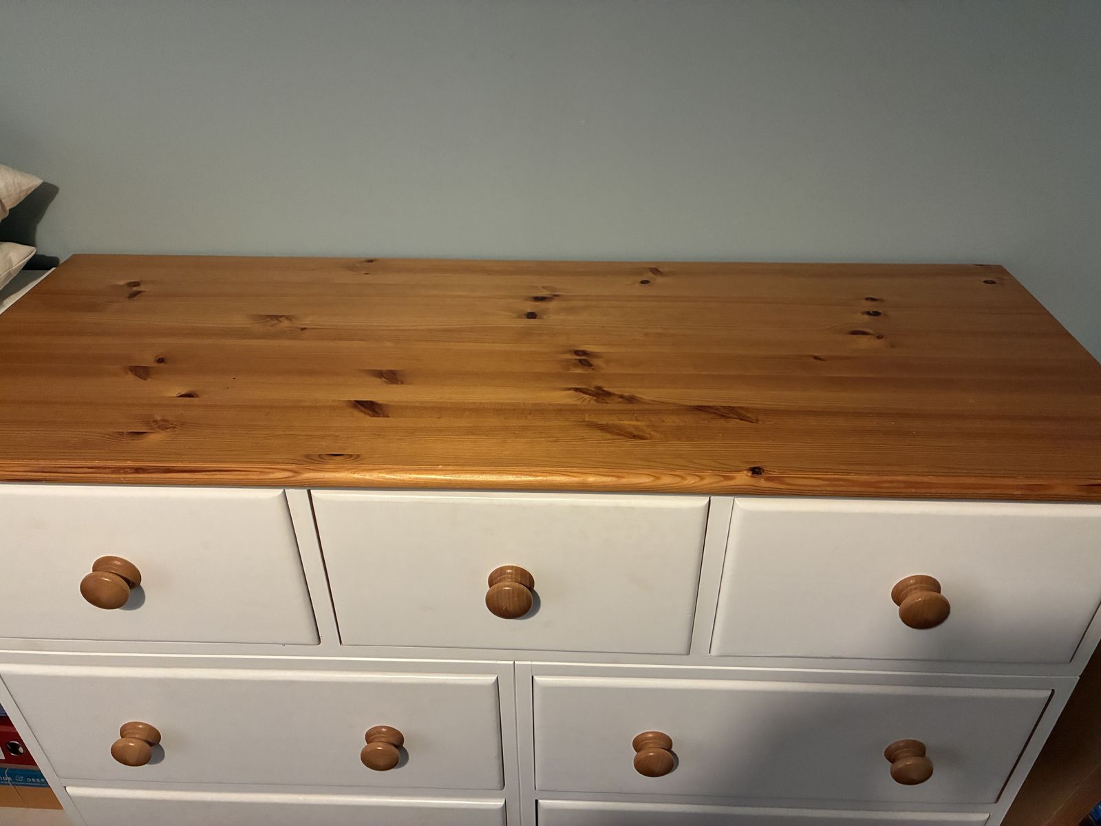 9 Drawer Chest Of Drawers Pine White Drawer Fronts