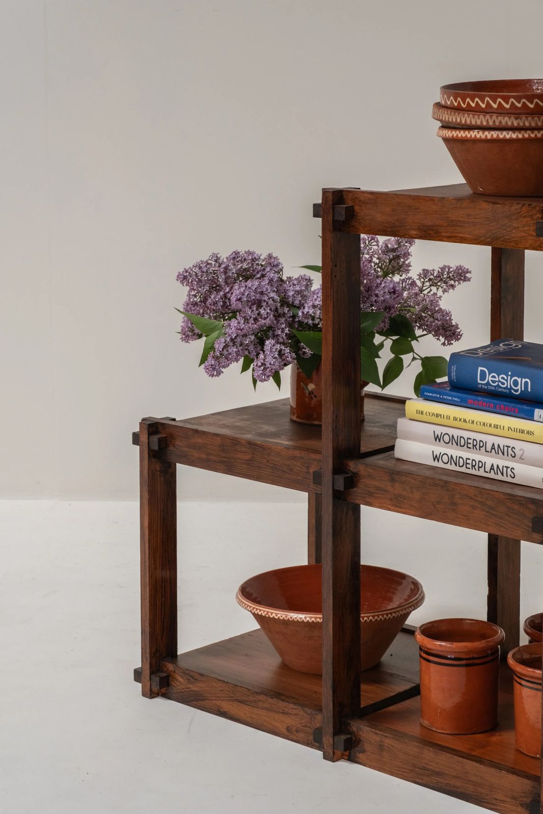 French Modular Wooden Shelving System, 1970s photo buy