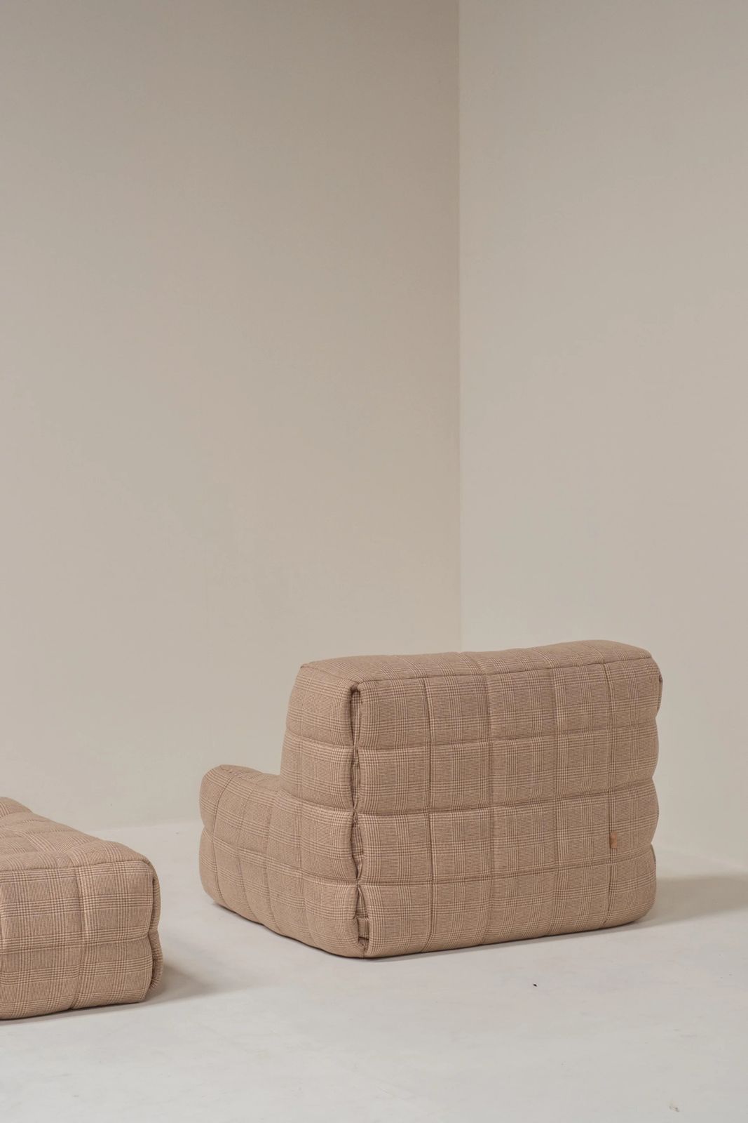 Michel Ducaroy Kashima Lounge Chair And Pouf For Ligne Roset, France 1970s photo vinterior