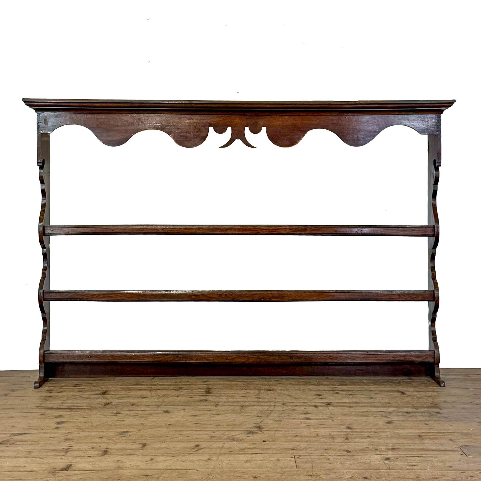 Antique Georgian Welsh Oak Dresser Rack | Antique Furniture | Antique Bookcase | Antique Storage | Open Bookcase