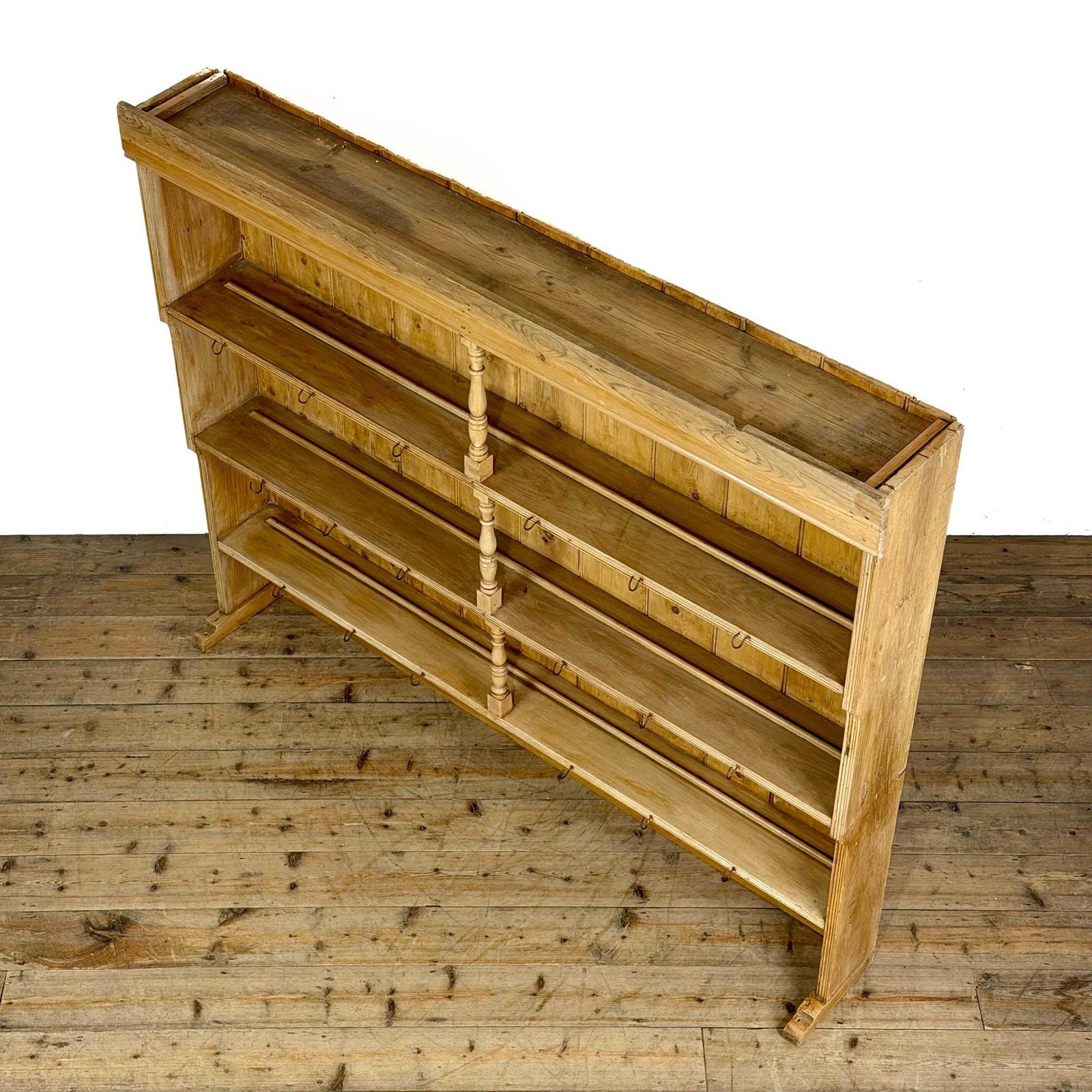 Antique Large Victorian Pine Dresser Top Bookcase | Antique Furniture | Antique Bookcase | Antique Storage | Open Bookcase photo 450.0