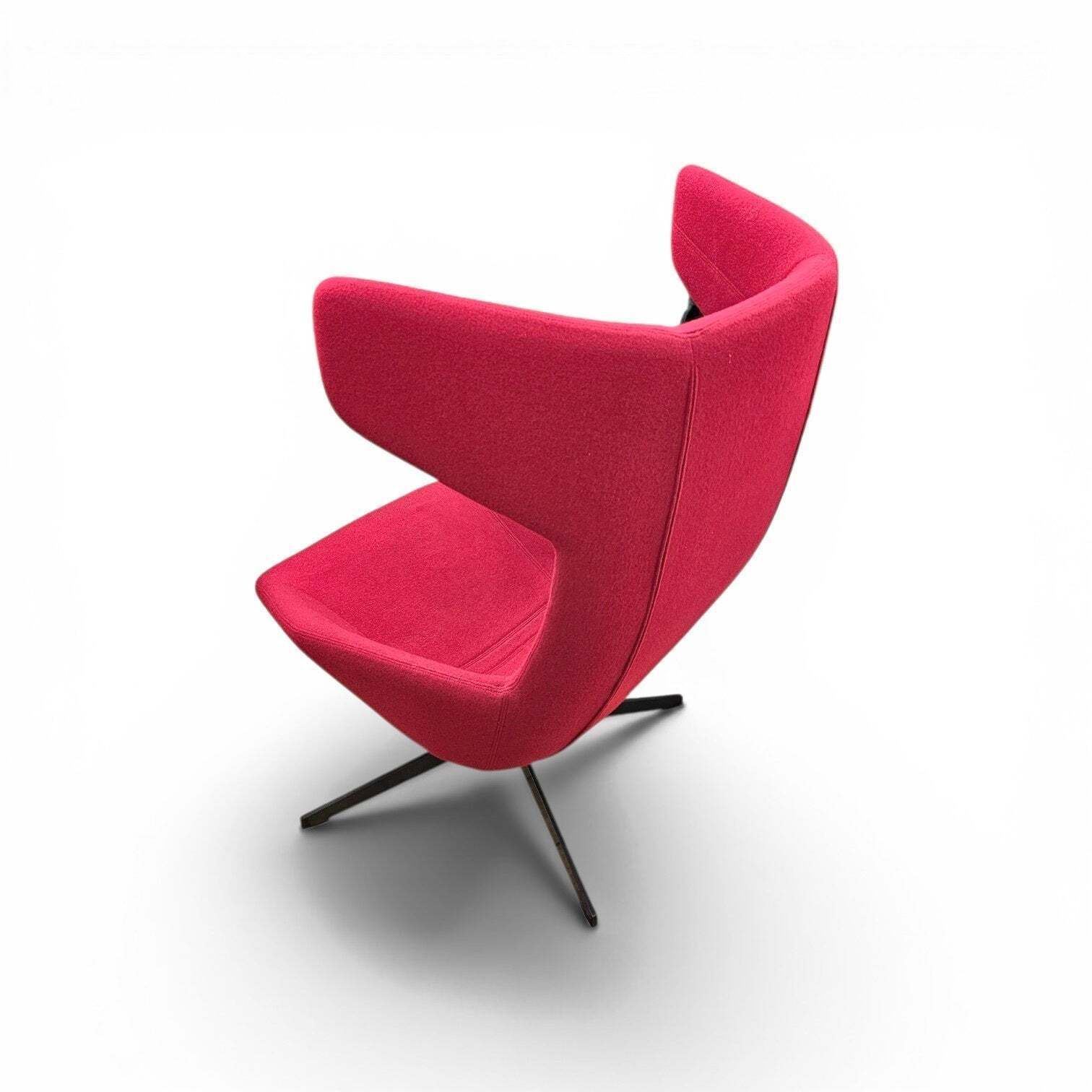 Alfredo Häberli / Armchair “Take A Line For A Walk” / Moroso / Italy / Design 2003 / Red Wool photo for sale