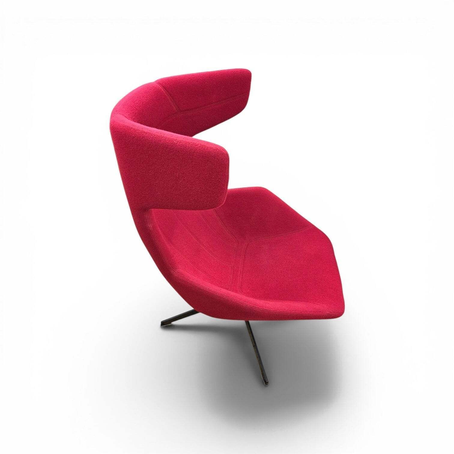 Alfredo Häberli / Armchair “Take A Line For A Walk” / Moroso / Italy / Design 2003 / Red Wool photo vintage