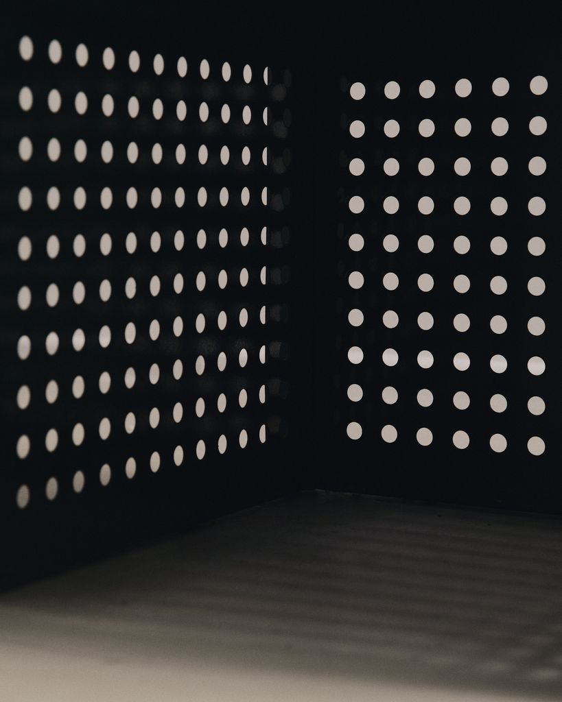 Perforated Steel Amchair By Urano Palma photo vintage
