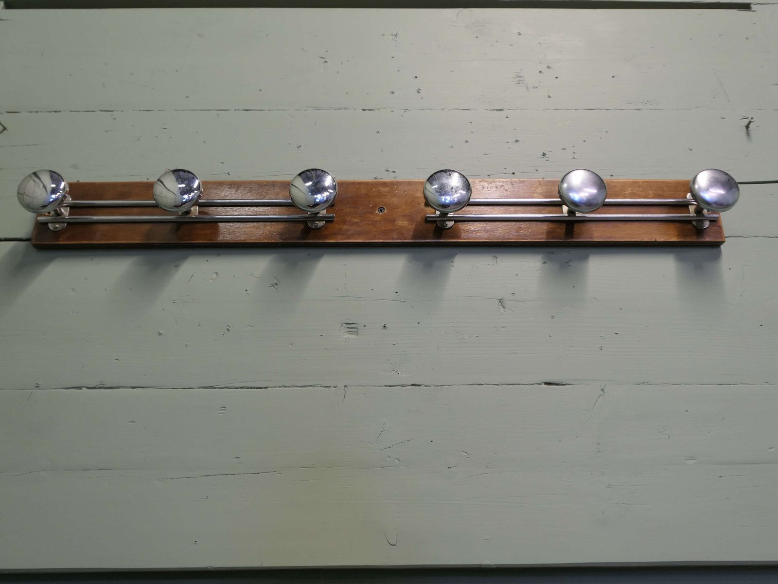 French Retro Style Coat Rack 6 Coat Hooks Very Stylish Chrome Cloakroom Hanging Bracket photo furniture