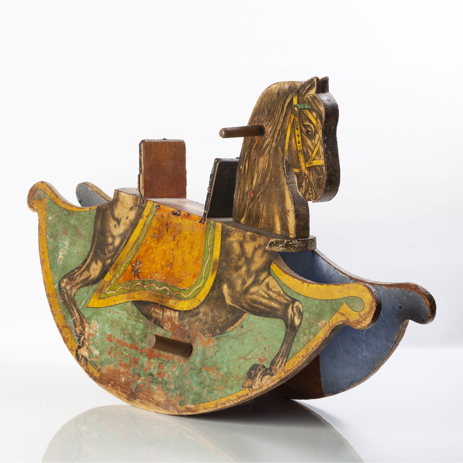 Charming, Late Victorian Child's Toy Rocking Horse photo furniture