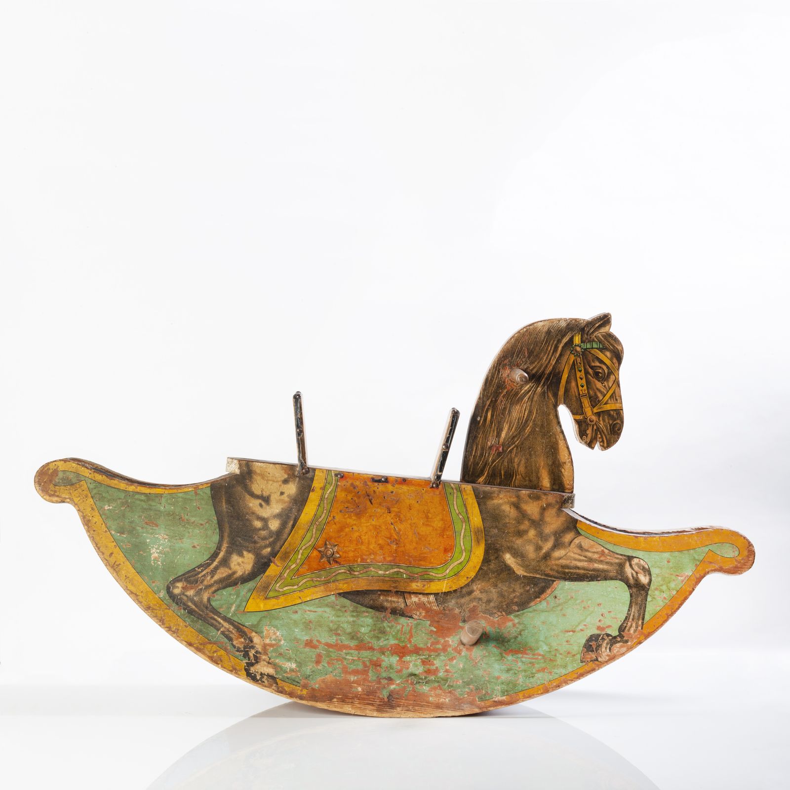 Charming, Late Victorian Child's Toy Rocking Horse photo for sale