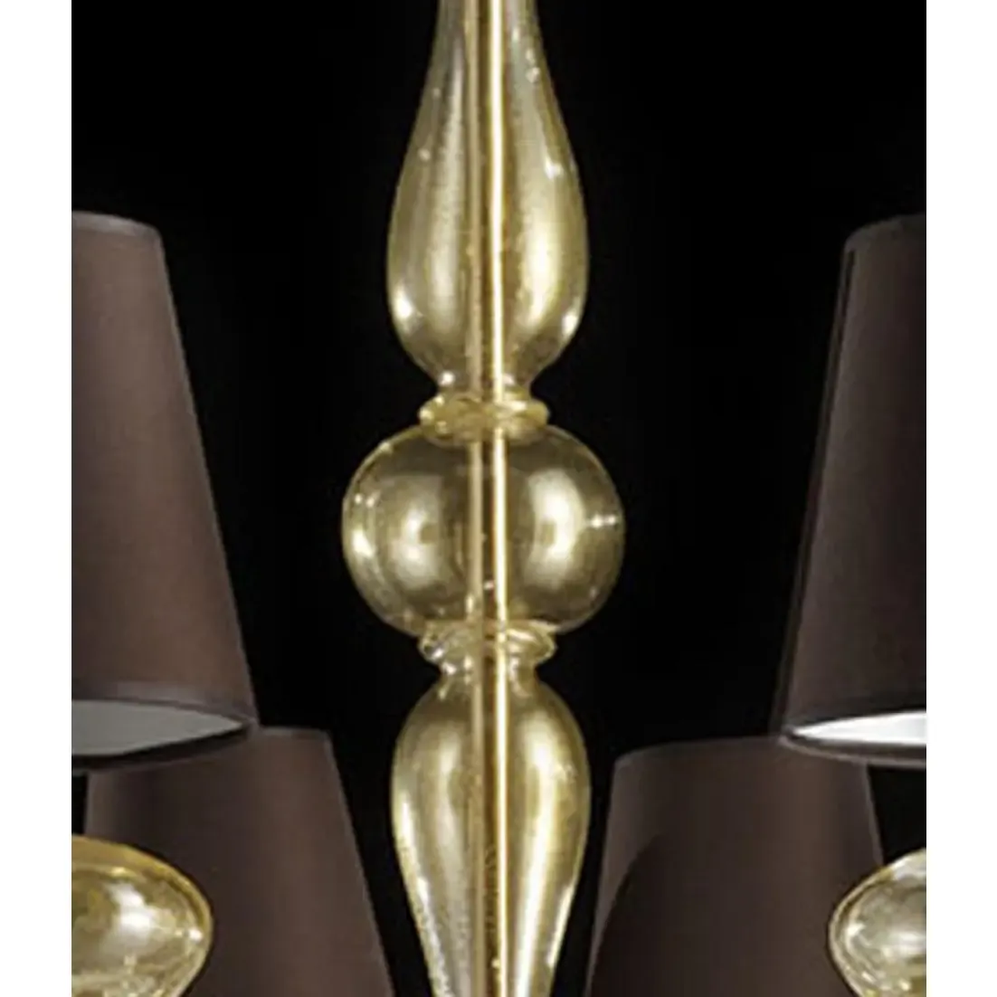 Modern Gold Murano Glass Chandelier In Contemporary Style photo 13693.0
