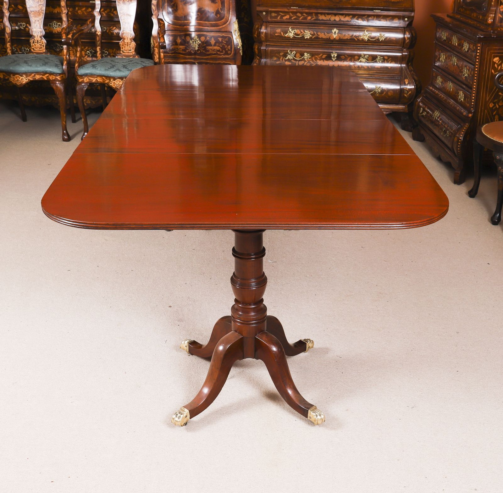 George III Regency Period Dining Table Set Circa 1820  19th C photo Meubels