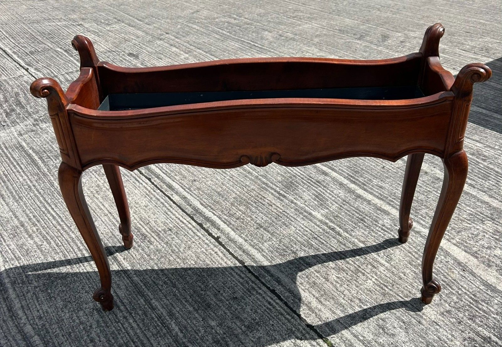 Home Decor Quality Reproduction French Louis Style Mahogany Tall Planter Wine Cooler Stand photo
