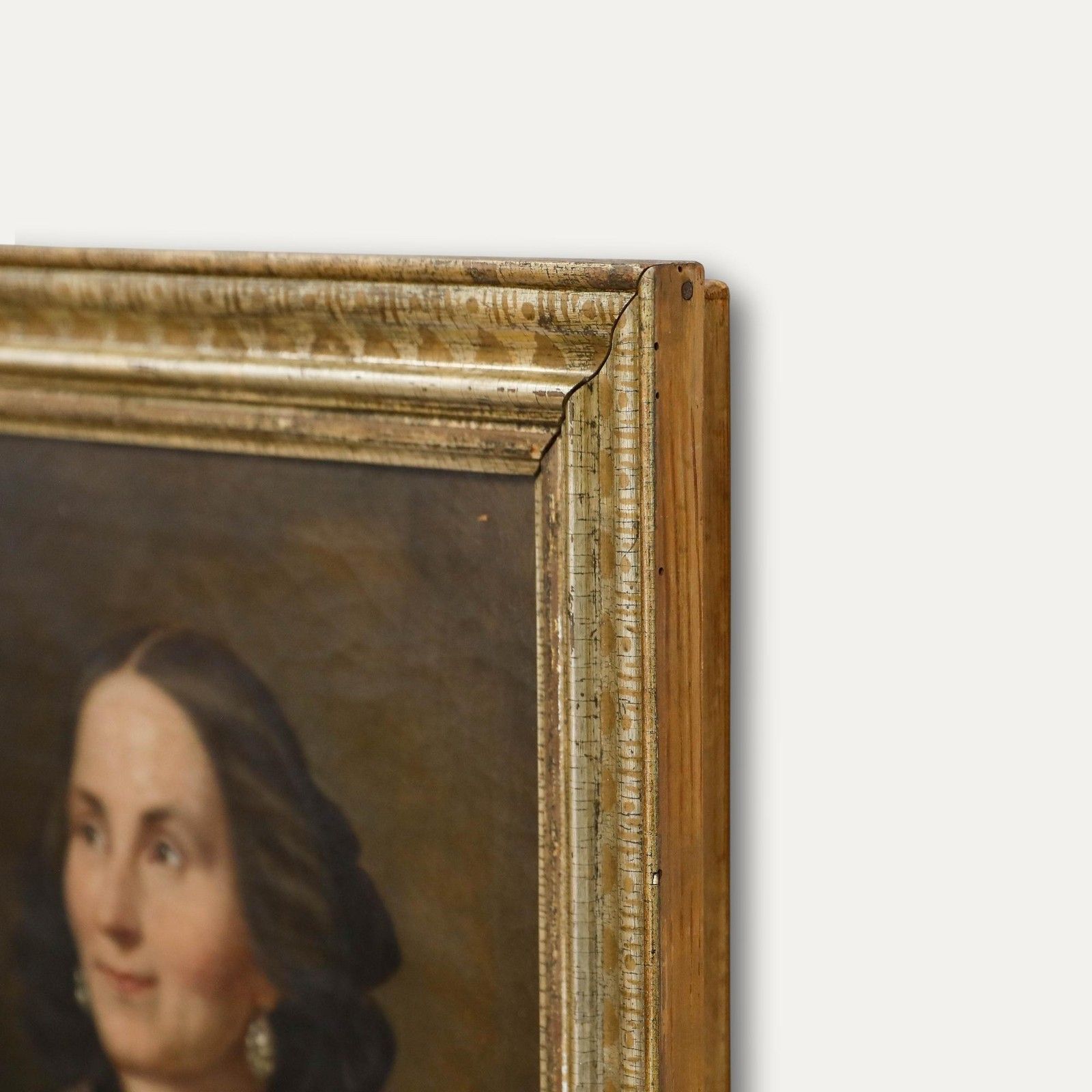 Biedermeier Mid 19th Century Oil Portrait Of A Smiling Lady photo buy
