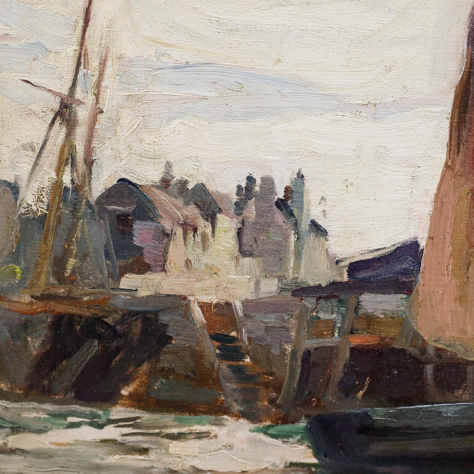 Charles Napier Hemy (1841 1917) Early 20th Century Oil, Mousehole Harbour photo 1250.0