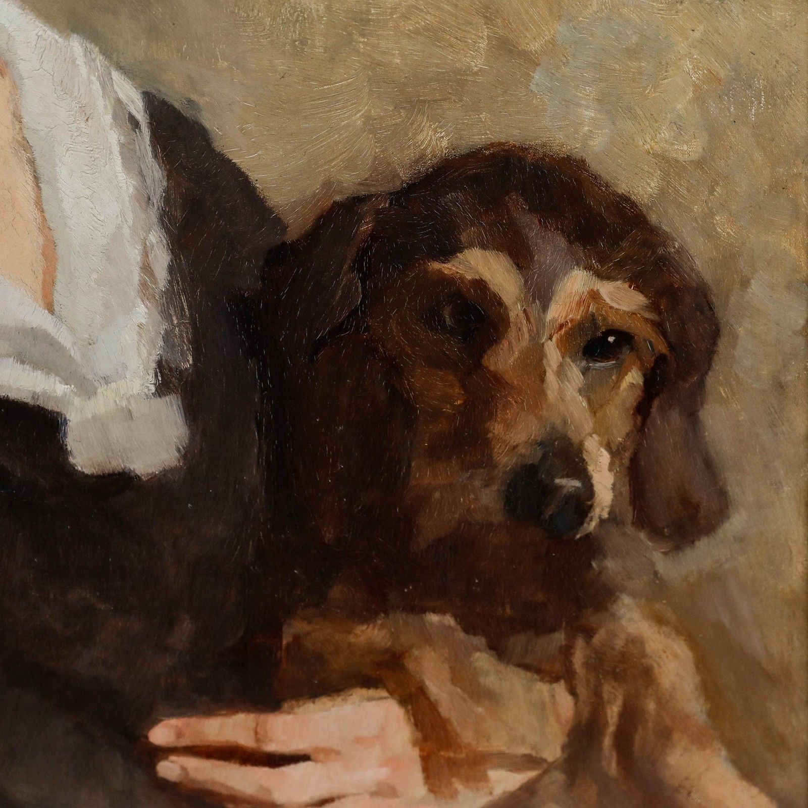 Oskar Hagemann (1888 1985) 1925 Oil, Faithful Companion photo 695.0