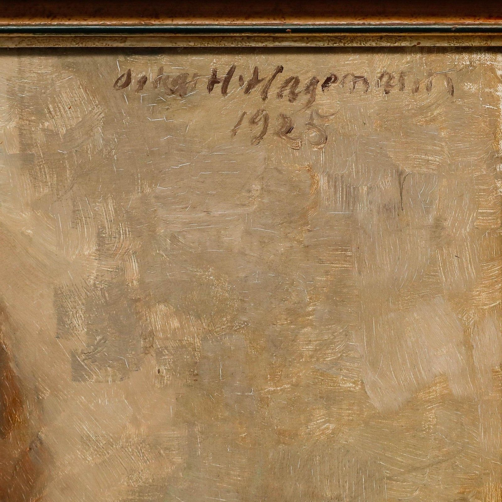 photo furniture Oskar Hagemann (1888 1985) 1925 Oil, Faithful Companion