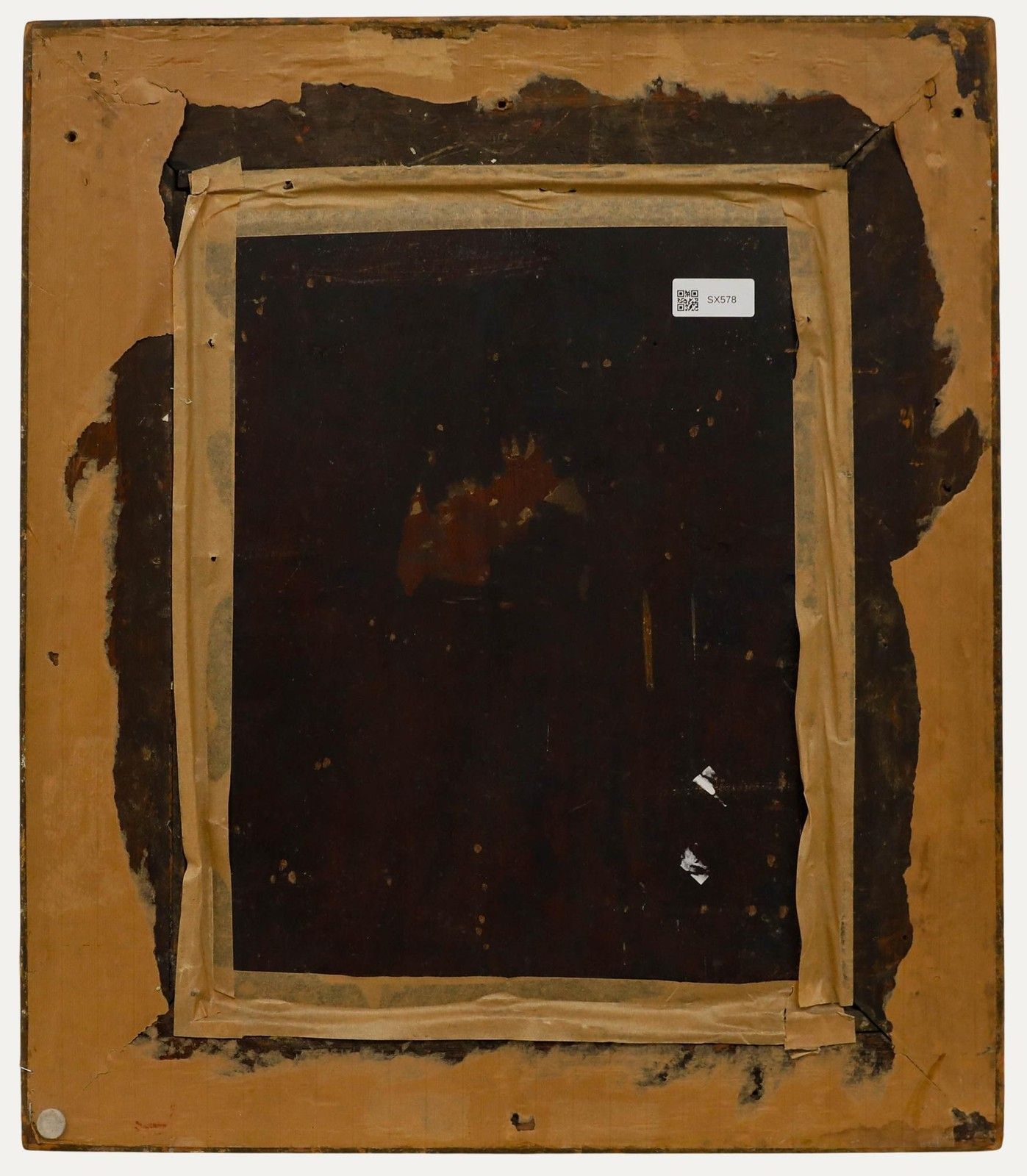 Framed 19th Century Oil Washing Beneath The Bridge photo Art