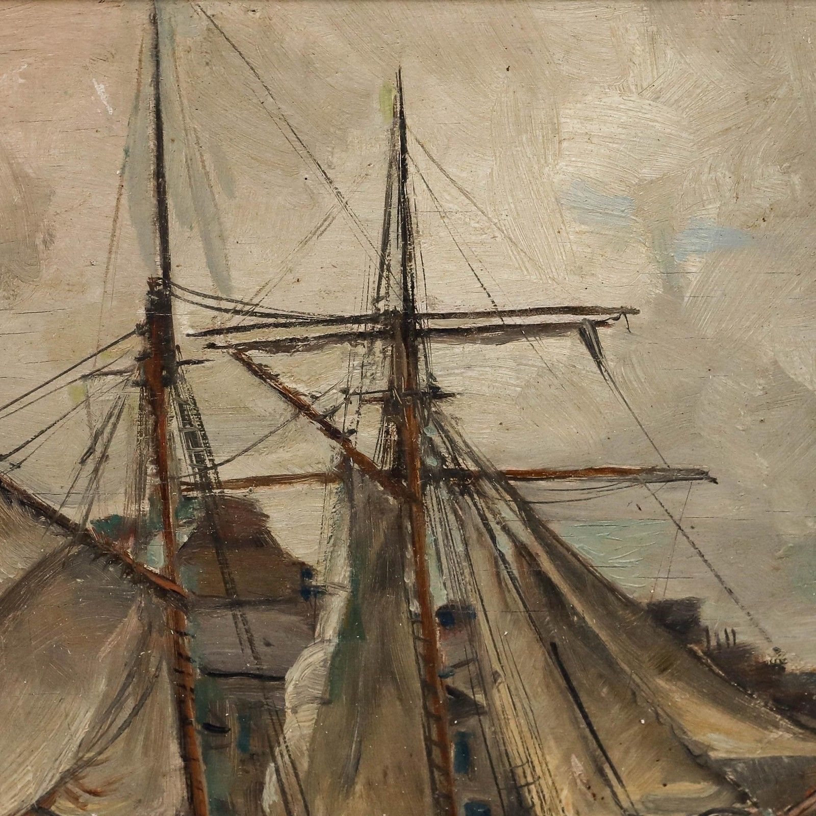 Frank Lewis Emanuel (1866 1948) Framed Oil, An Iceland Fisherman At Paimpol photo vinterior
