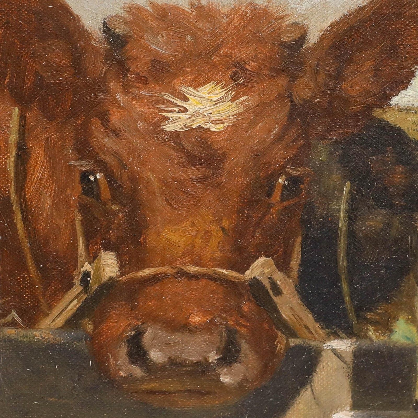 Mark Osman Curtis (1879 1959) Mid 20th Century Oil, Feeding Time photo buy