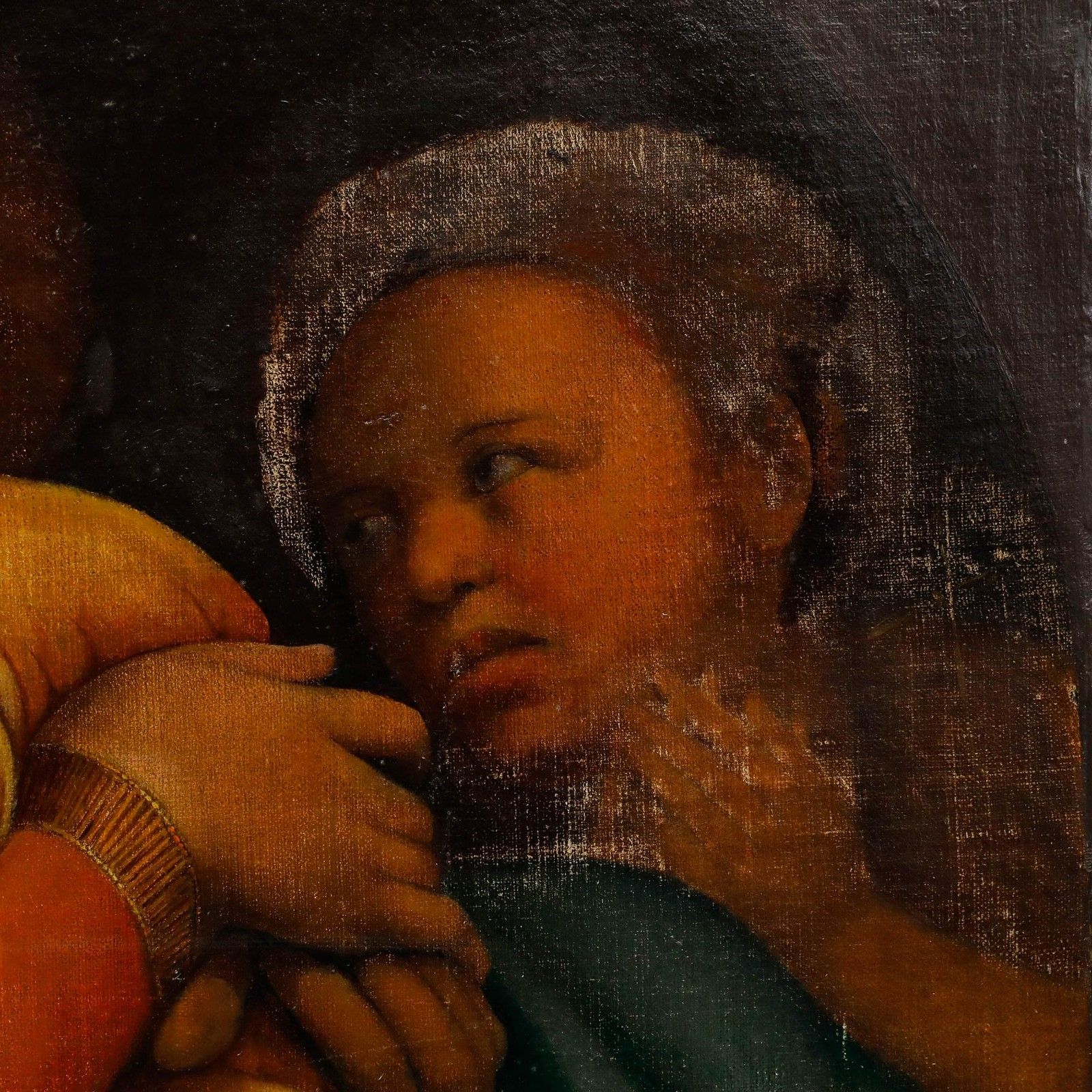 After Raphael Italian School 19th Century Oil, Madonna Della Sedia photo vinterior