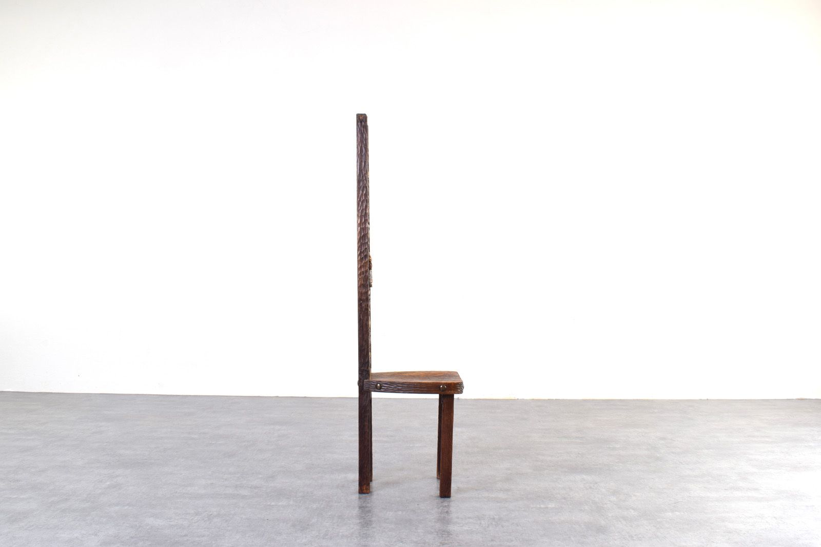 Spanish High Back Chair From Ormecasa With Jesus And Apostles, 1970s. photo Furniture