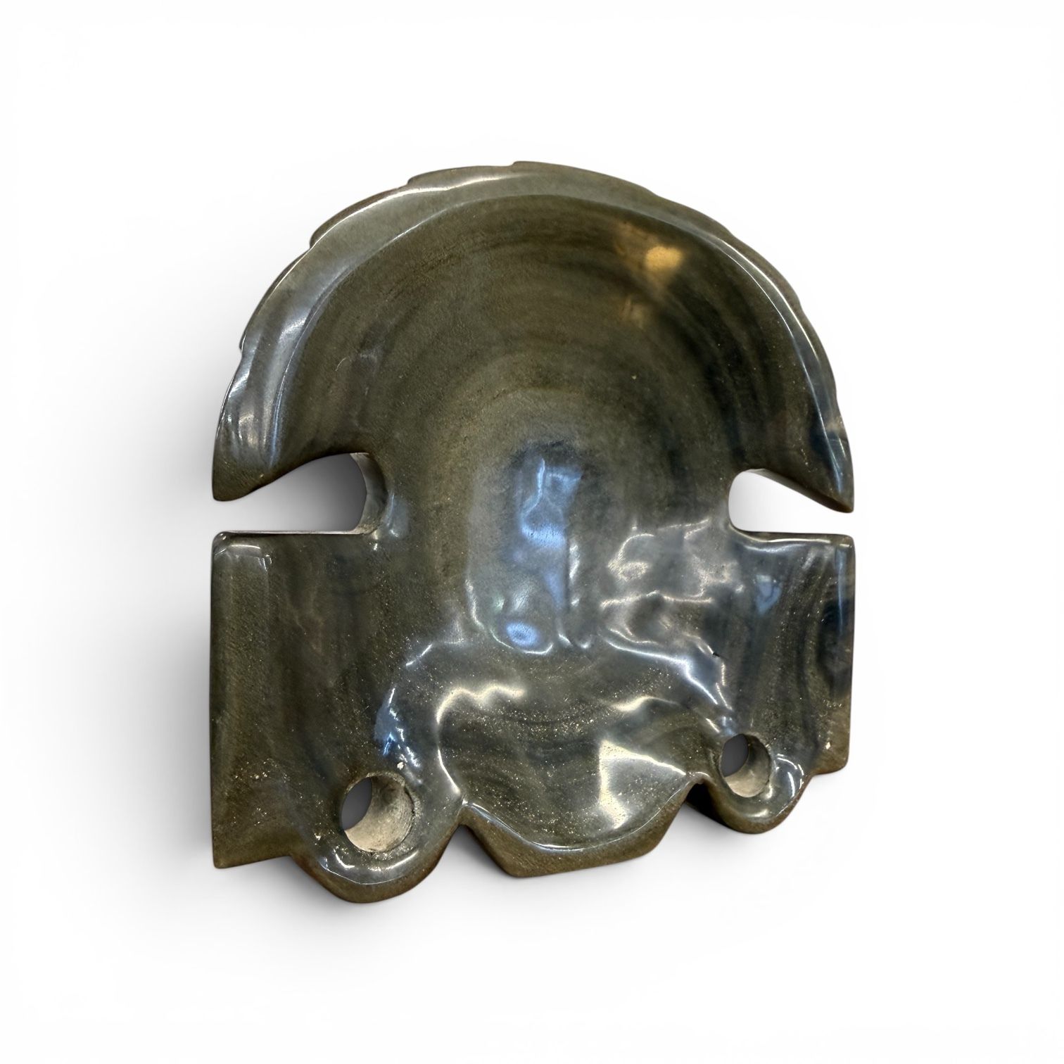 photo for sale Gold Obsidian Mask Of Tonatiuh, Aztec Sun God, Mid 20th Century