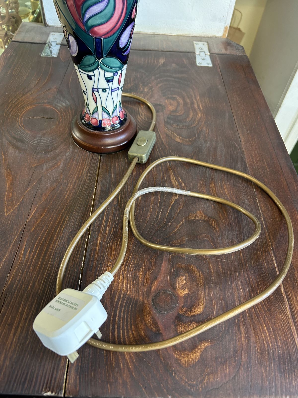 photo for sale Moorcroft Lamp Original Shade   Tribute To Charles Rennie Mackintosh Pat Tested