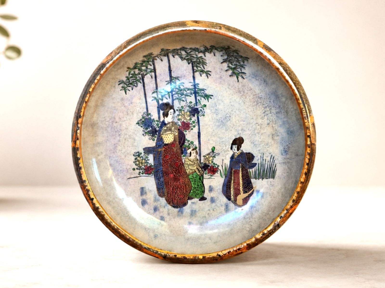 1920s A G Harley Jones English Lustreware Geisha Bowl photo Woonaccessoires