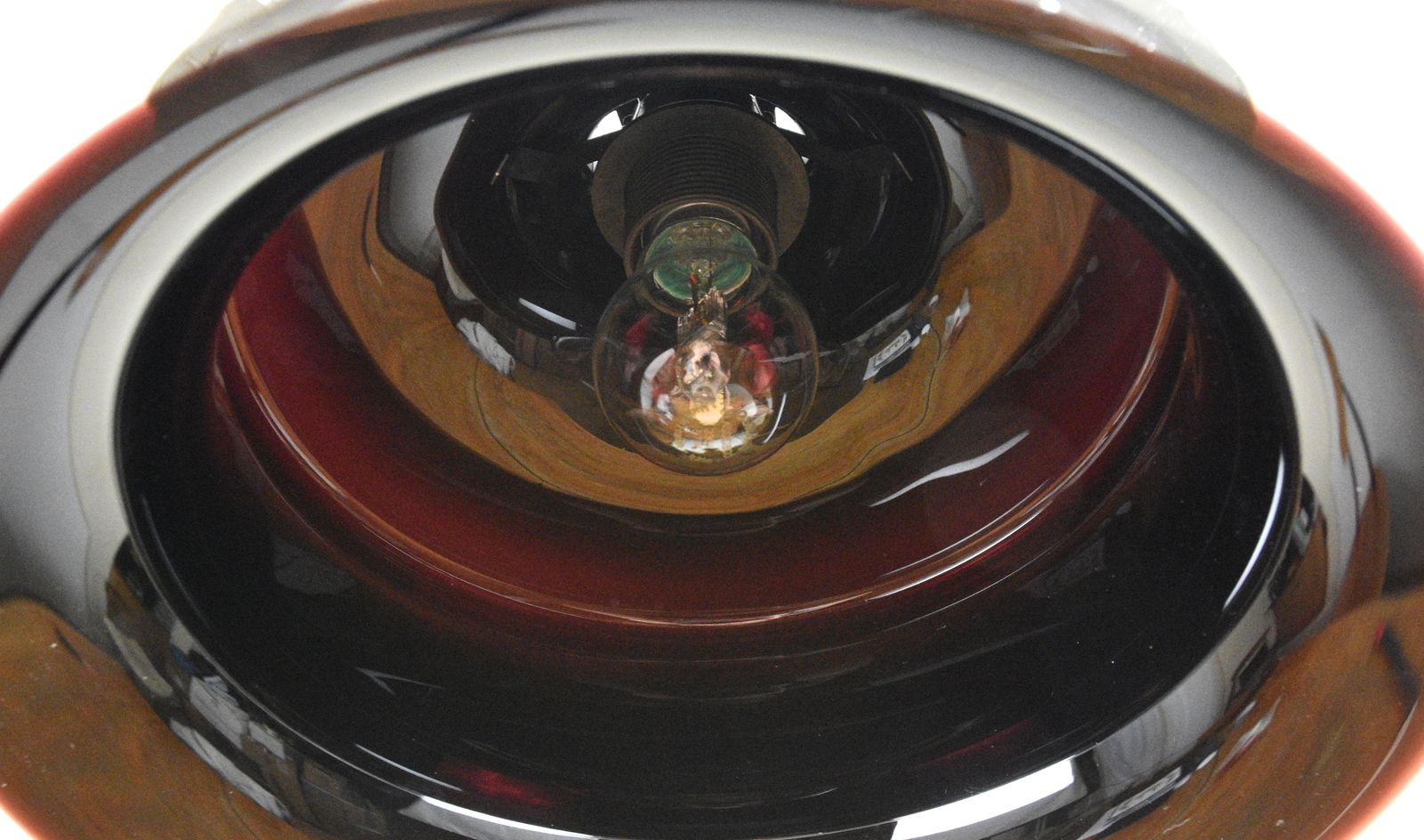 Sonate 1 Pendant Light In Aubergine Glass By Michael Bang For Holmegaard, 1978 photo vintage