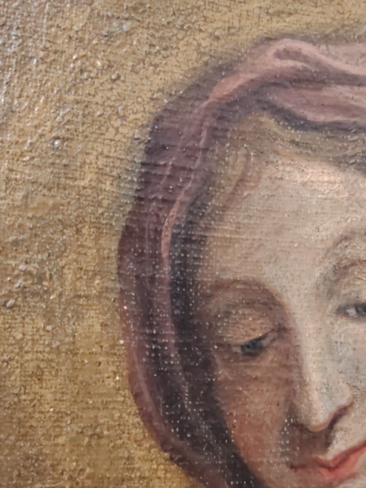 Madonna Orante Oil On Canvas 17th Century Central Italy photo Art