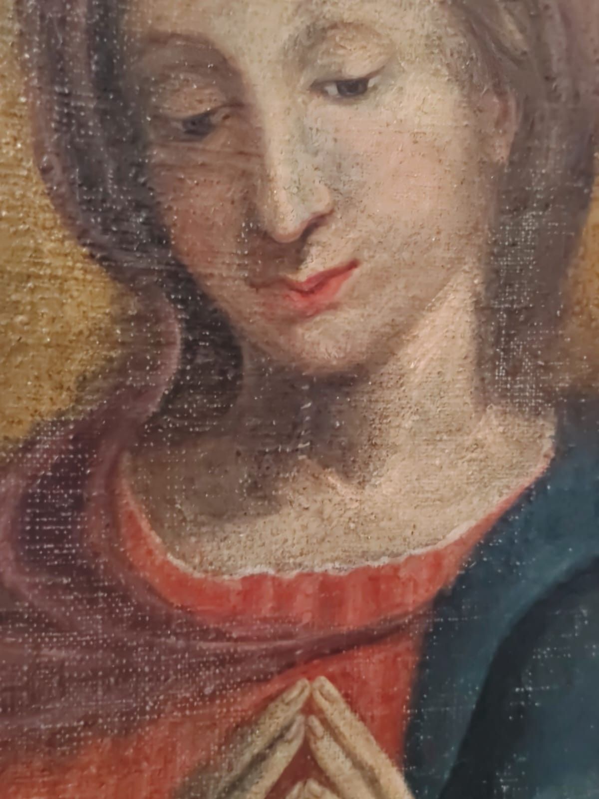 Madonna Orante Oil On Canvas 17th Century Central Italy photo buy