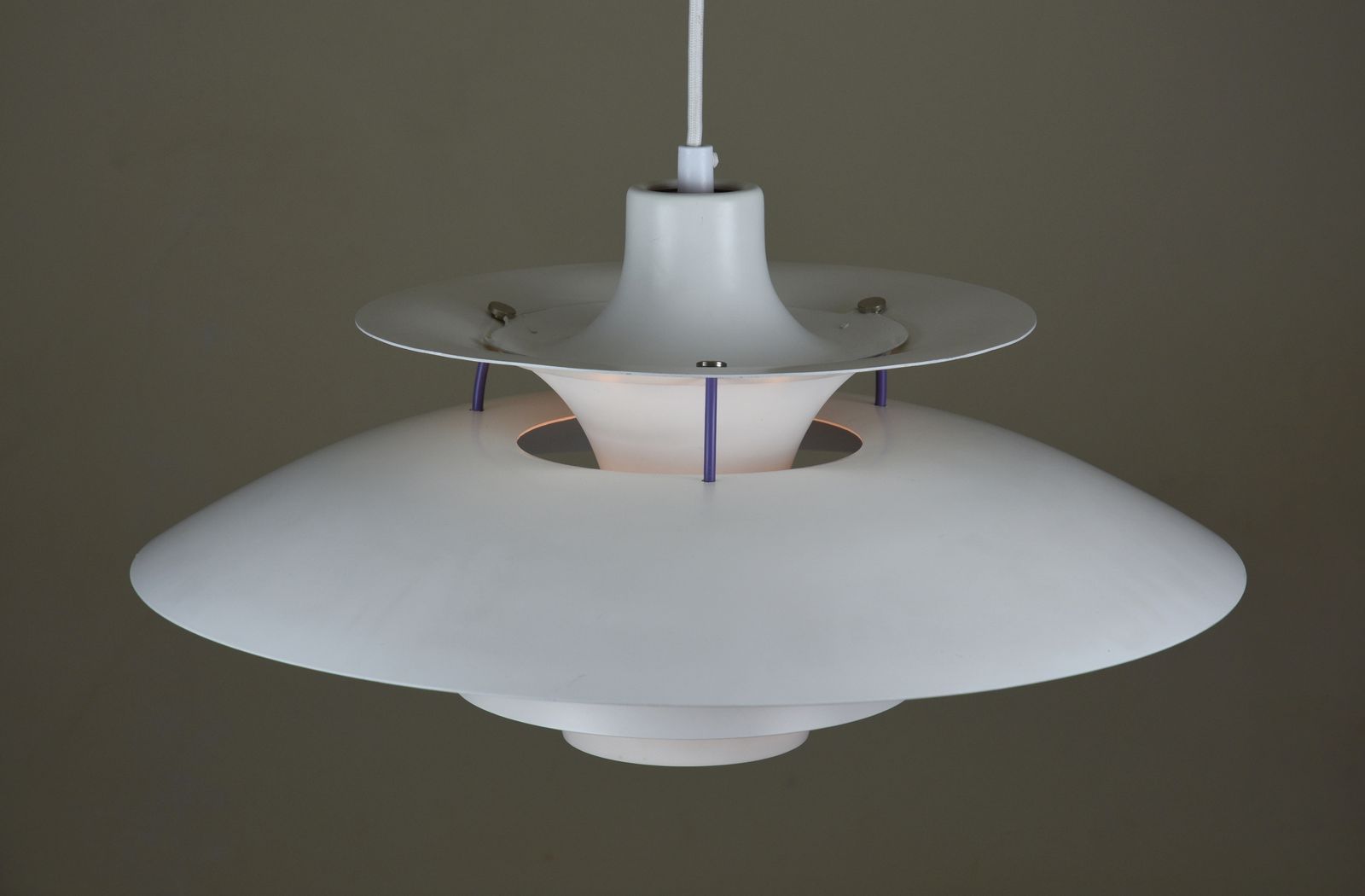 Early Ph 5 Pendant Lamp With Spring Frame By Poul Henningsen For Louis Poulsen, Denmark, 1960s photo vinterior
