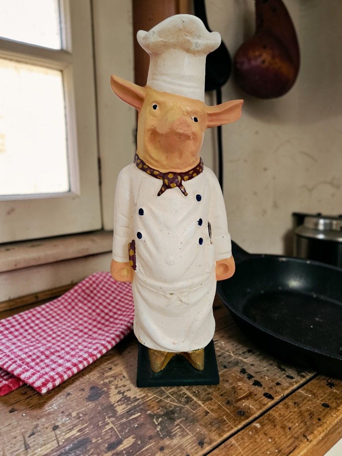 Antique Cast Iron Butcher’s Pig Advertising – Large Vintage Shop Prop Display