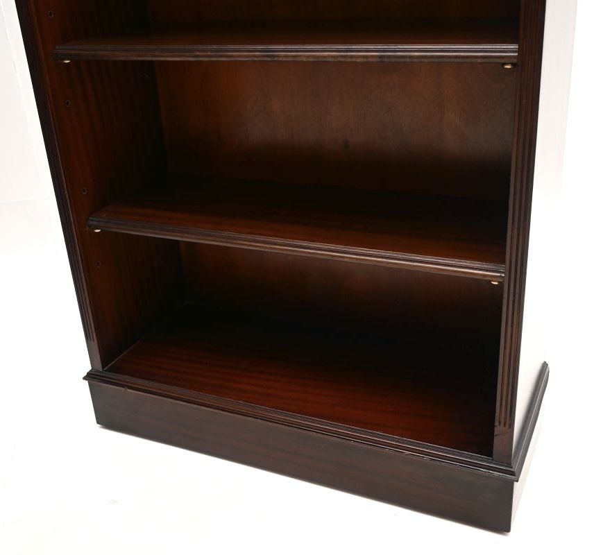 Pair Of Antique Georgian Style Mahogany Open Bookcases photo buy