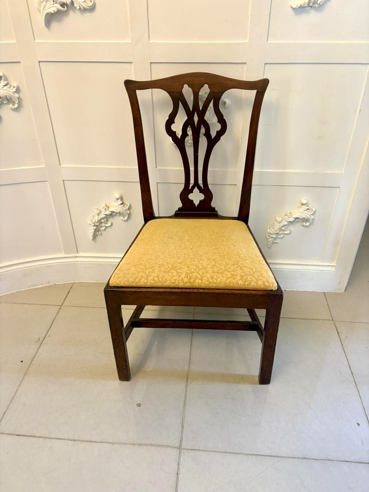 Antique 19th Century Mahogany Side Chairs Pair English photo 1150.0