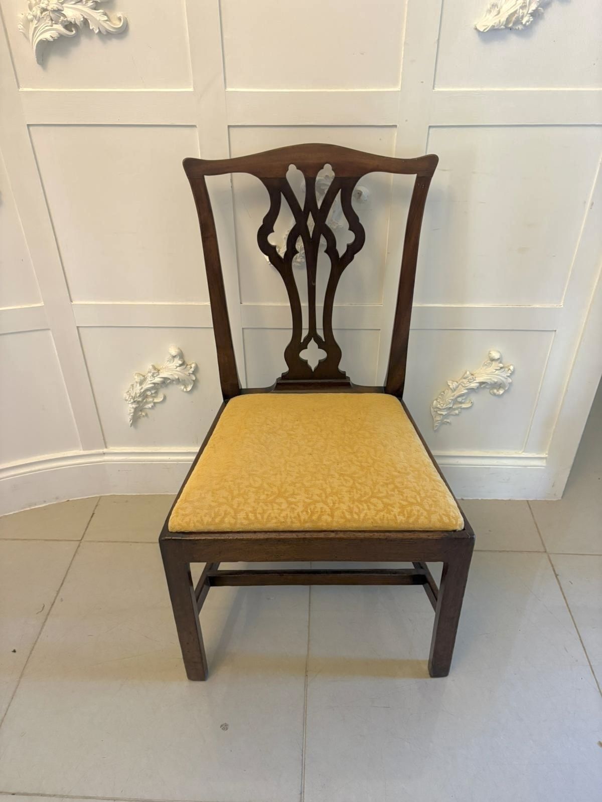 Antique 19th Century Mahogany Side Chairs Pair English photo vinterior