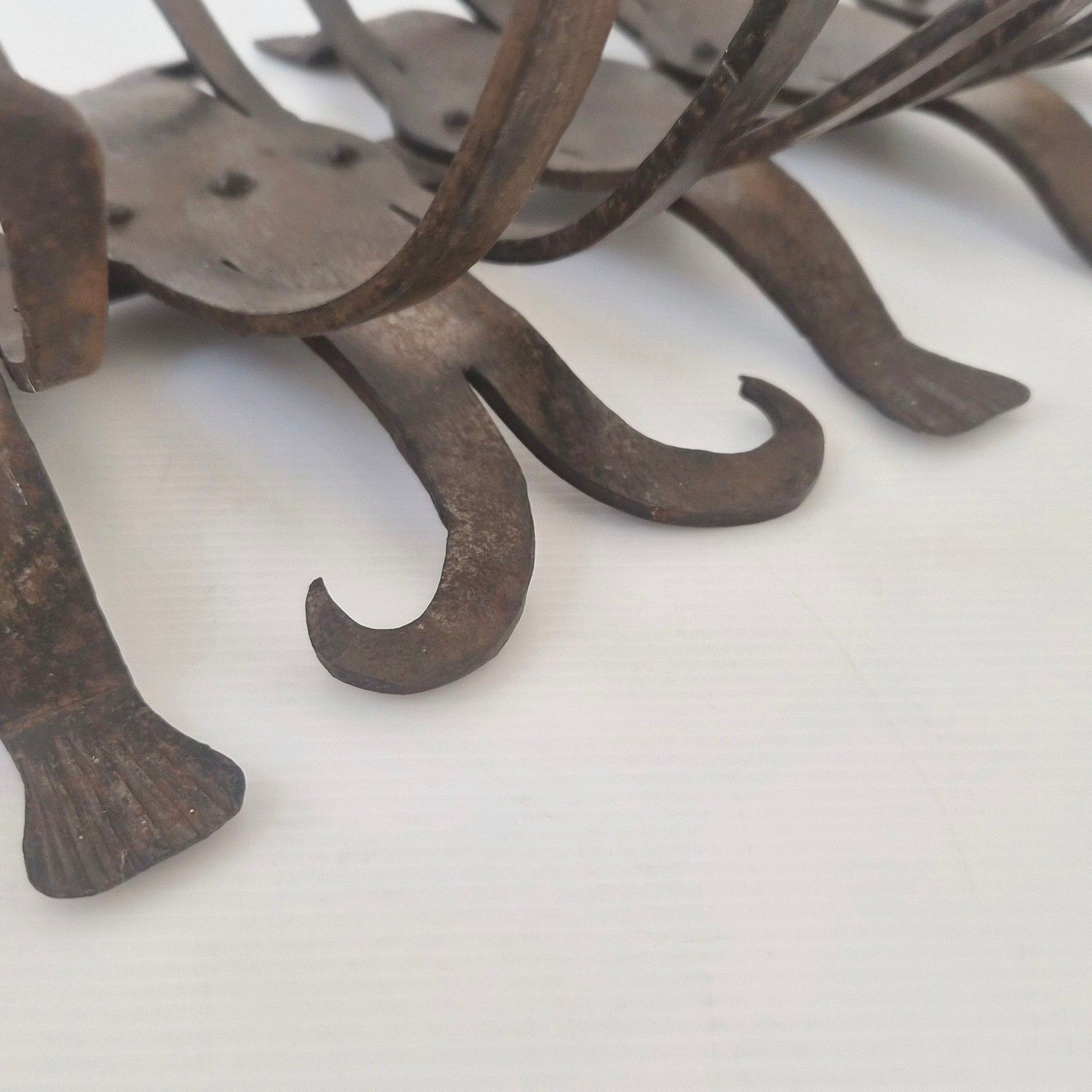 Vintage 1970s Modernist 1970s Metal Book Holder 70s Length 60cm 1970 photo vintage