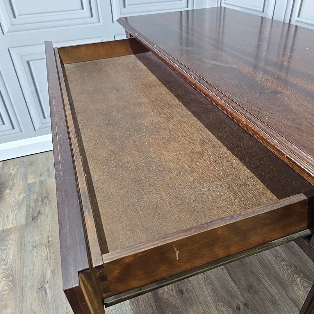 photo buy Antique Style Writing Table Console Desk Georgian Mahogany Drawers Wooden