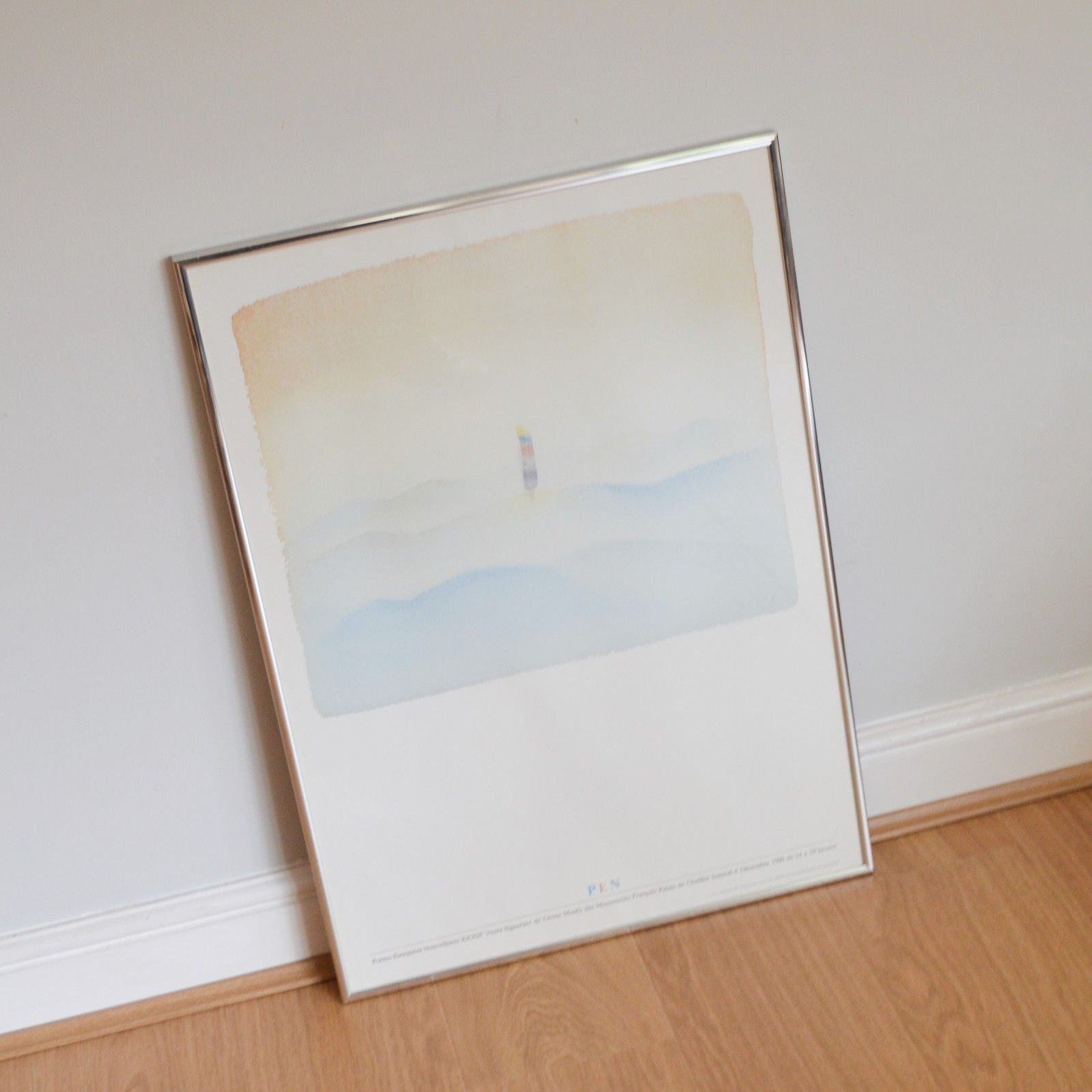 Vintage 1980 Jean Michel Folon Museum Print, Large Framed Gallery Poster Poetry