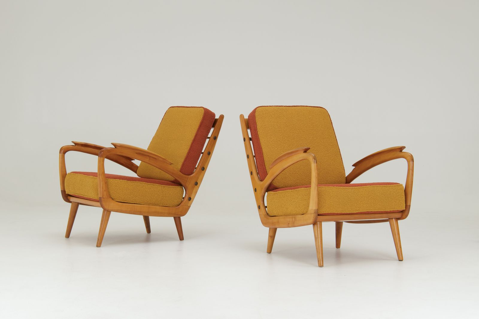 photo for sale A Pair Of 1950s Armchairs   Harry Bertoia