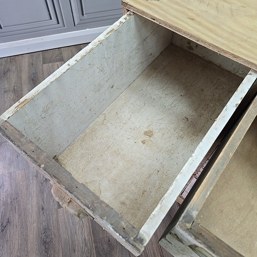 photo vintage Large Industrial Workshop Drawers Reclaimed Parts Storage Cabinet Vintage