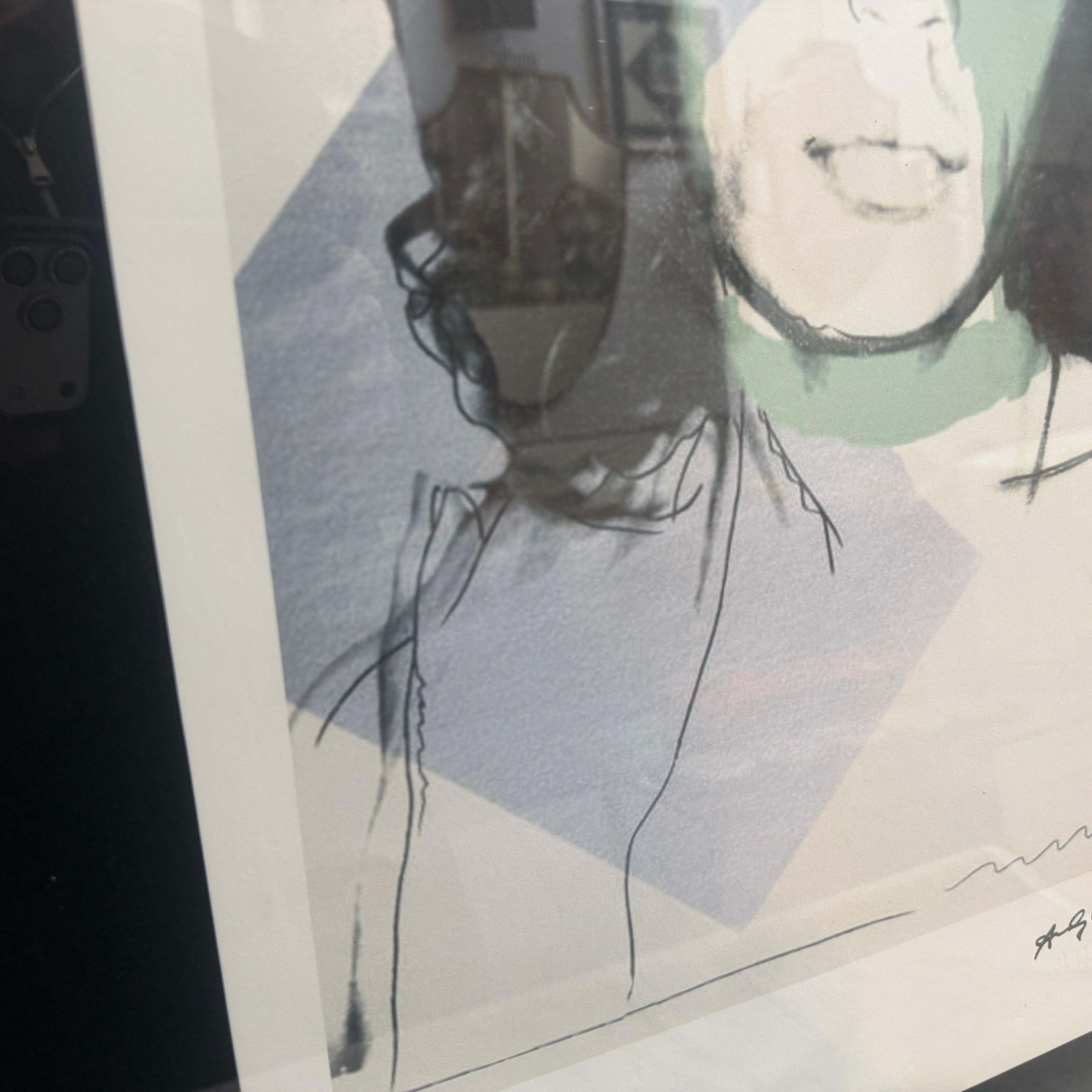 A 21st Century Framed Pop Art Mick Jagger 56/100 Lithograph By Andy Warhol photo 703.0