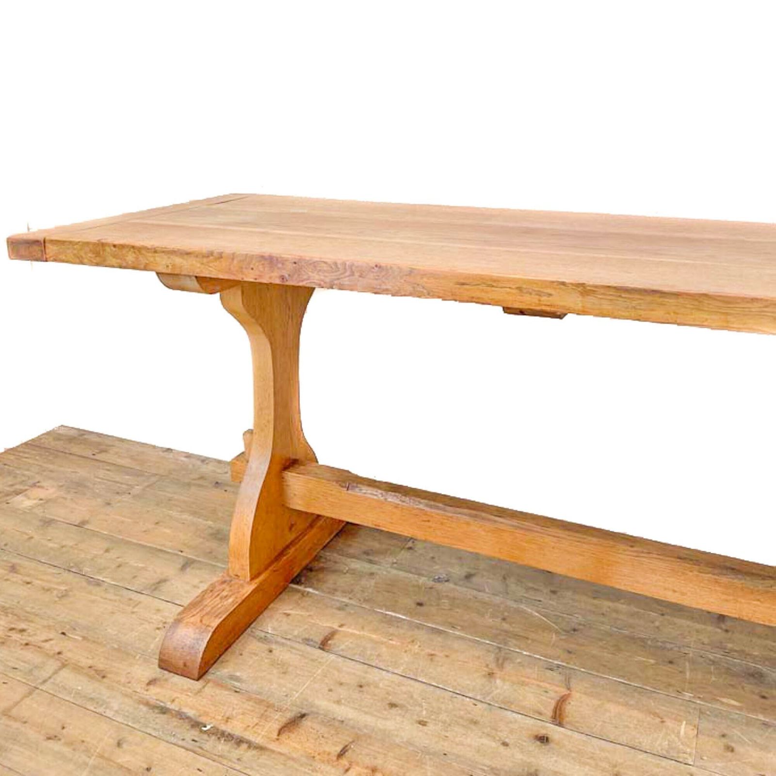 Early 20th Century Pale Oak Dining Table | Antique Furniture | Antique Kitchen Table | Antique Oak Table (M 2604) photo Furniture