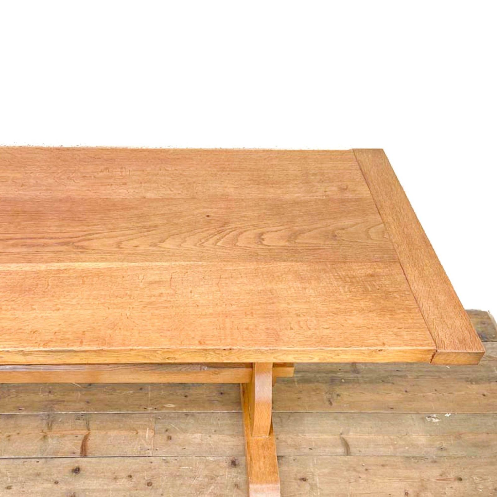 Early 20th Century Pale Oak Dining Table | Antique Furniture | Antique Kitchen Table | Antique Oak Table (M 2604) photo 896.0